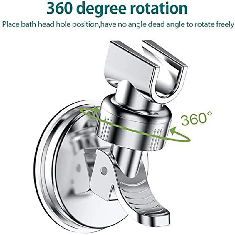 1-4PCS Adjustable Shower Rack — Strong Suction Cup Wall Mount Holder for Handheld Shower Heads