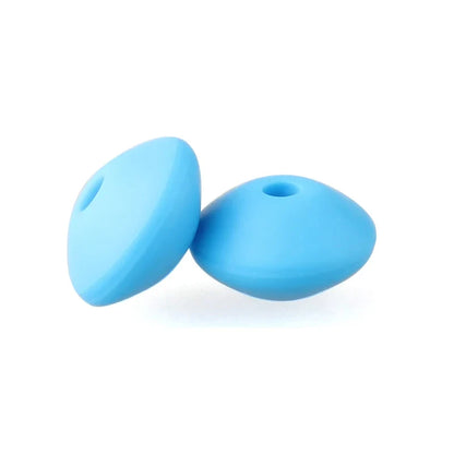 12mm Silicone Lentil Abacus Beads 50/100PCS – DIY Loose Focal Beads for Jewelry, Bracelets, Necklaces & Keychains