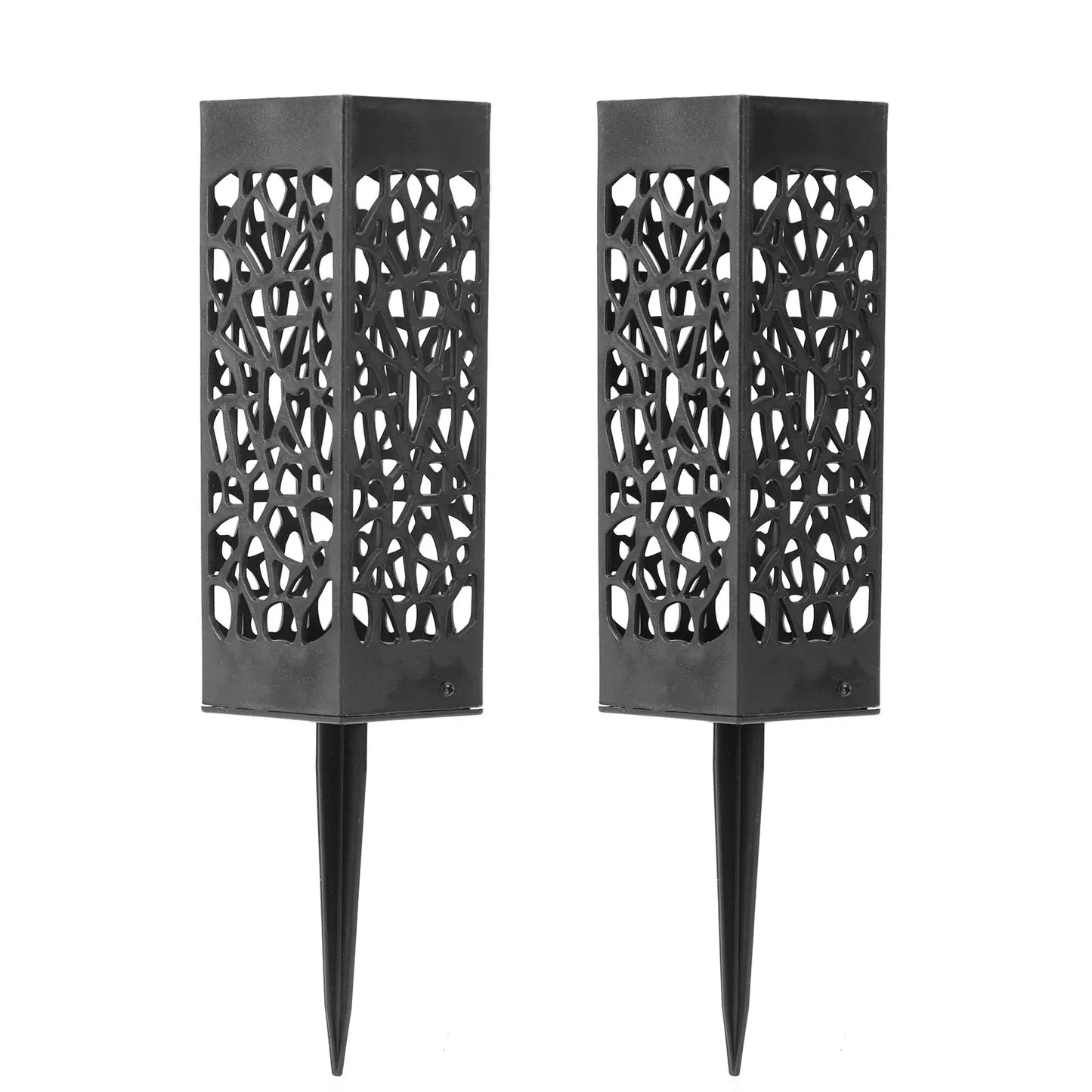 Plastic Grave Vase with Stake – Fluted Flower Holder for Cemetery, Drainage Hole for Gravestone Decoration