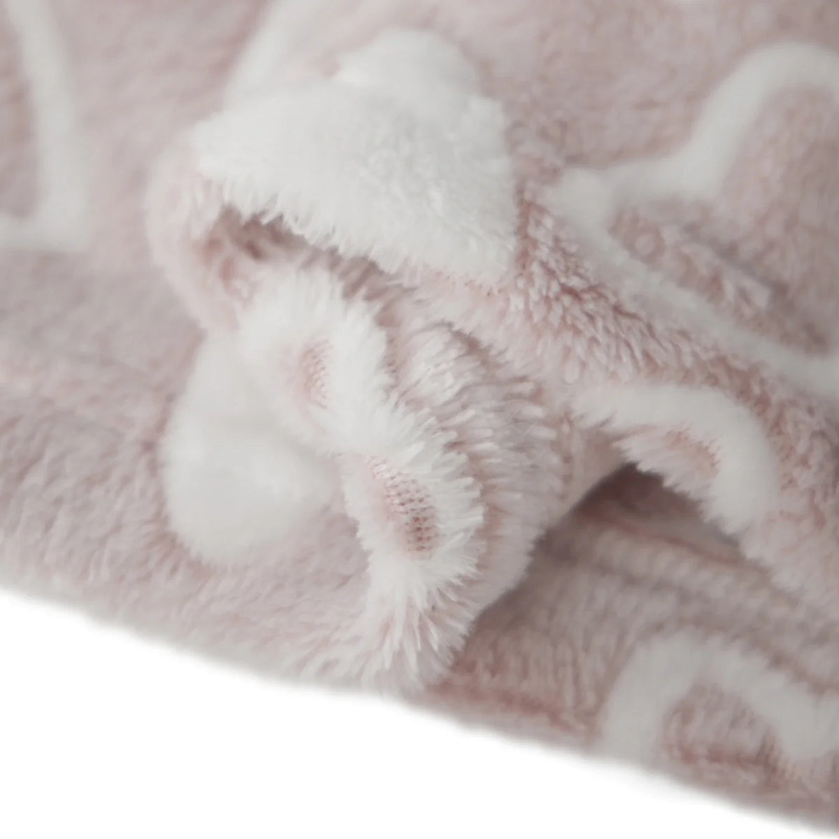 Women's Plush Flannel Bathrobe - Heart Print Fuzzy Long Sleeve Robe with Belt