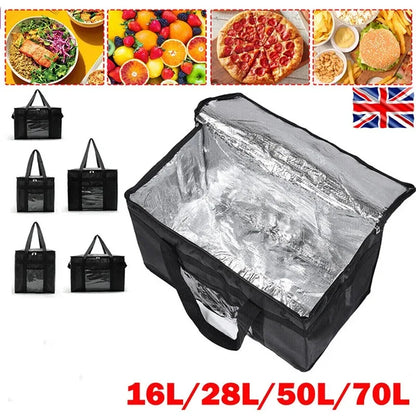 70L Large Insulated Thermal Cooler Bag – Portable Lunch Tote, Tin Foil Food Storage for Picnic, Camping, and Fresh Keeping
