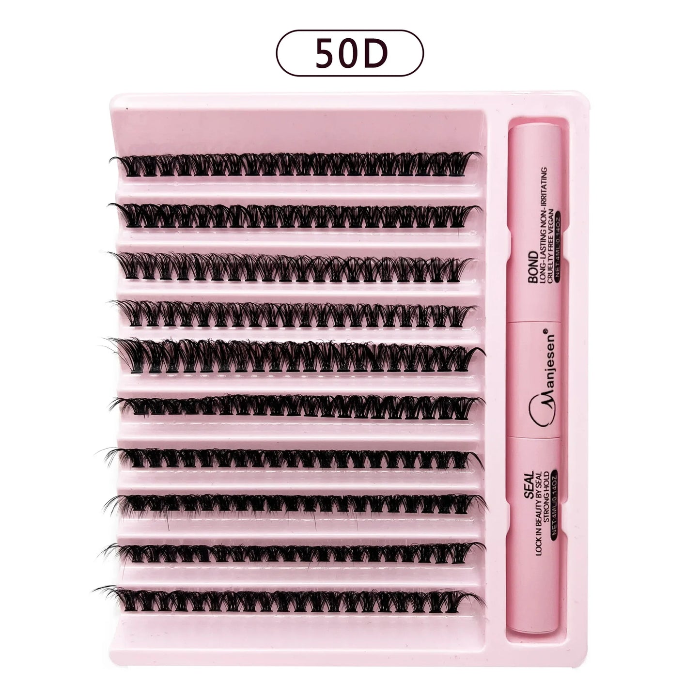 200 PCS Eyelash Clusters Kit – Lash Bond & Seal, DIY Lash Extension Tools & Glue Accessories