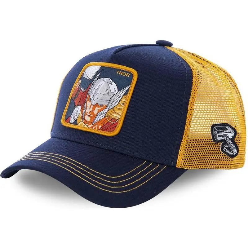 Marvel Superhero Baseball Cap – Spider-Man, Iron Man, Hulk, Captain America, Venom & Rocket Raccoon Anime Sports Leisure Hat