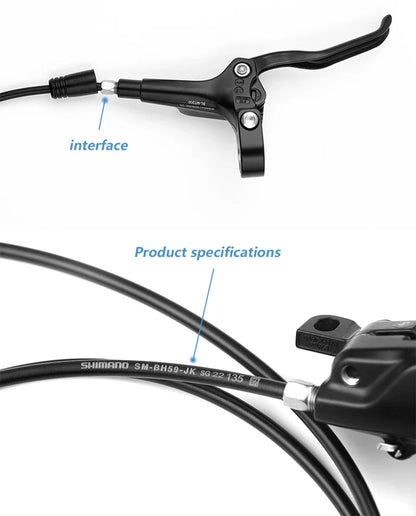 Shimano MT200 MTB Hydraulic Disc Brake Set – 160mm Rotors, BR-BL Calipers for Mountain Bike Cycling Parts