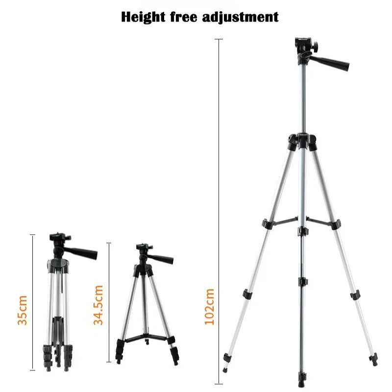 102cm Phone Tripod Stand – Universal Video & Photography Stand with Bluetooth Remote for Phones and Cameras