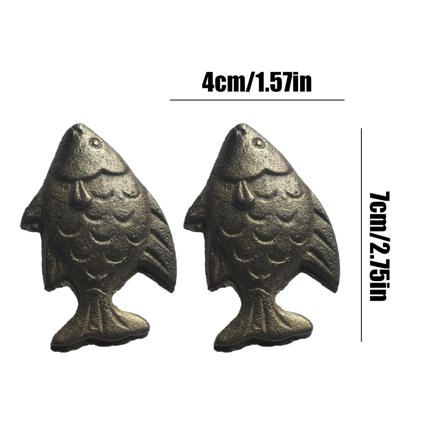 2pcs Iron Fish Cooking Accessory - Natural Iron Supplement Alternative for Iron-Enriched Meals and Kitchen Use