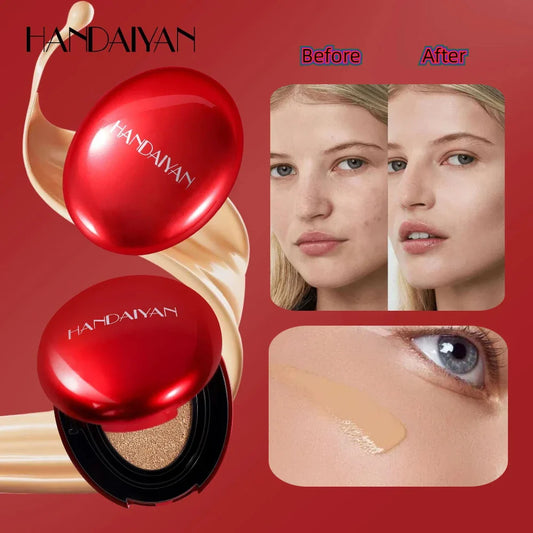 BB Cream Air Cushion Foundation - Full Coverage, Waterproof & Long-Lasting Brightening Makeup for Women - Korean Cosmetics