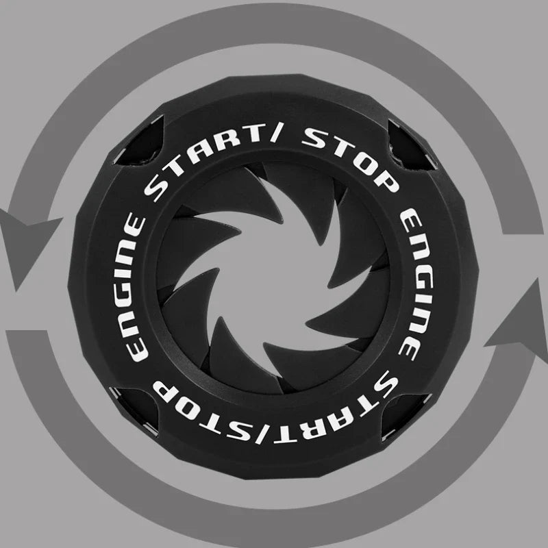 Car One-Key Start/Stop Button Cover – Engine Ignition Protective Sticker for Car & Motorcycle Interior Decoration