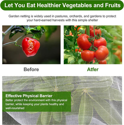 Garden Insect Protection Net – Plant & Vegetable Care Cover for Tomato, Pepper, Fruit, Pest & Bird Control