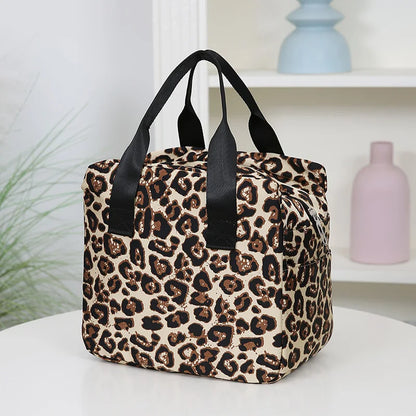 Thickened Nylon Insulated Lunch Bag – Large Capacity Portable Lunch Box with Aluminum Foil Lining for Work, Picnic, or School