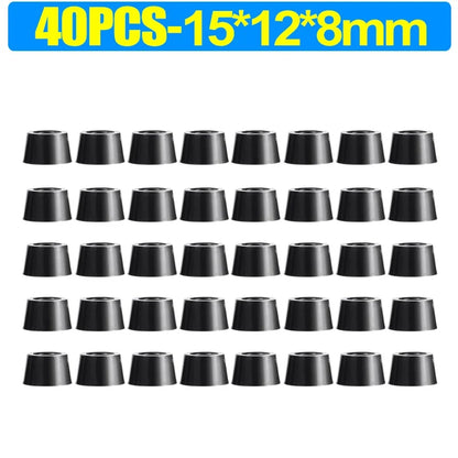 8/80pcs Rubber Furniture Pads - Non-Slip Floor Protectors & Chair Leg Bumper Gaskets for Tables and Cutting Boards