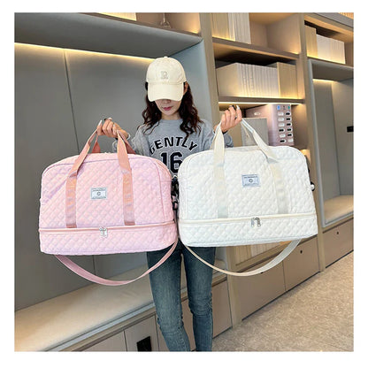 Short Trip Travel Bag – Large Capacity Waterproof Handbag with Dry & Wet Separation for Men & Women