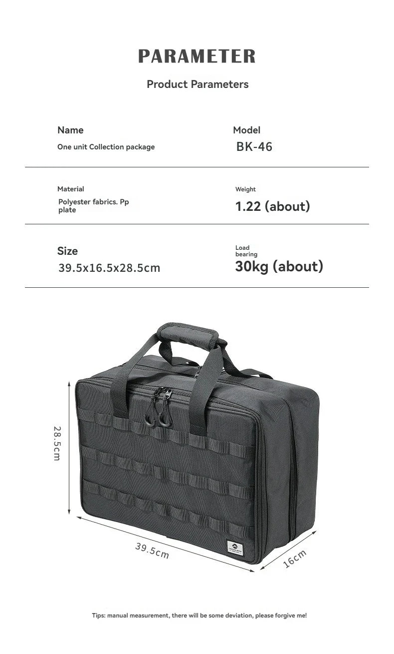 CAMPINGMOON BK-46 Large Capacity Storage Bag – Outdoor Tactical IGT Module Organizer