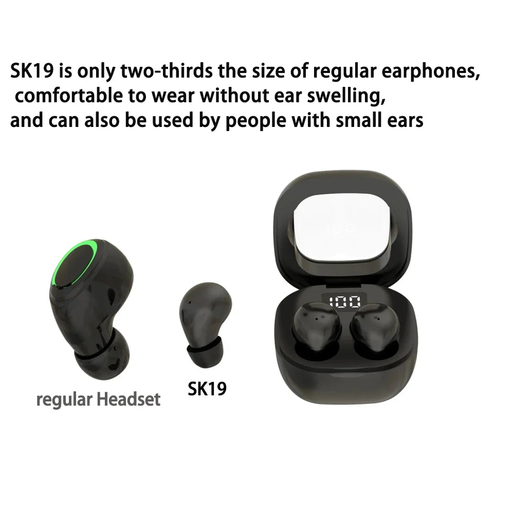 Mini Wireless Bluetooth Earbuds - Ultra Small Invisible Sleep Headphones with Noise Reduction