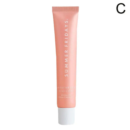 Summer Fridays Vanilla Beige Lip Balm Set – Moisturizing Lip Gloss & Transparent Lipstick with Soft Tube & Mirror