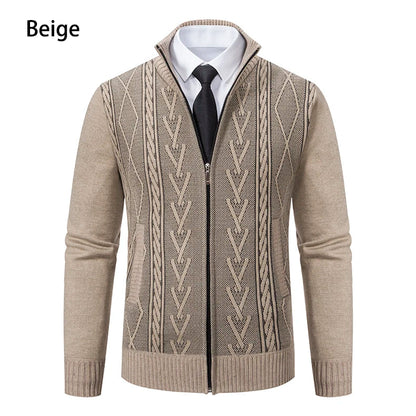 2023 Autumn & Winter Cashmere Padded Sweater Coat - Warm Casual Men’s Knitted Jacket