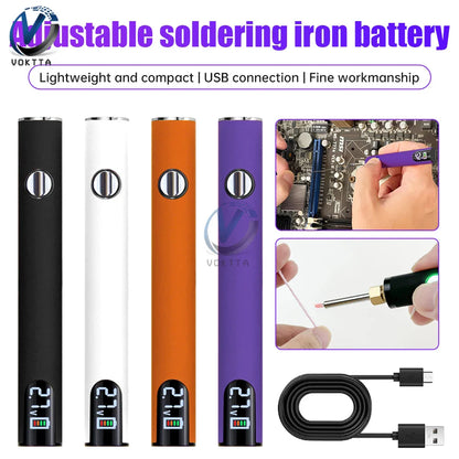 Mini Battery Welding Tool Kit – 510 Preheating Battery, Heat Tips & Portable Electric Soldering Iron Pen for Repair