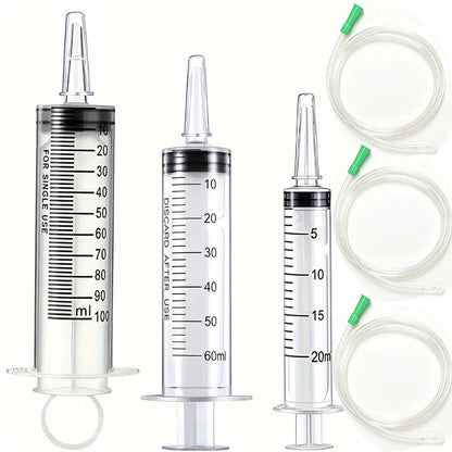 20–550ml Large Capacity Syringe - Durable Oil Extractor & Glue Dispensing Tool for Laboratory Use