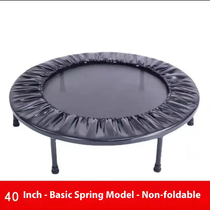 Household Indoor Trampoline – Foldable Thickened Steel Pipe Bounce Bed for Kids and Adults