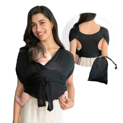 Ergonomic Baby Backpack Carrier - X-Shaped Sling with Adjustable Straps for Outdoor Parenting
