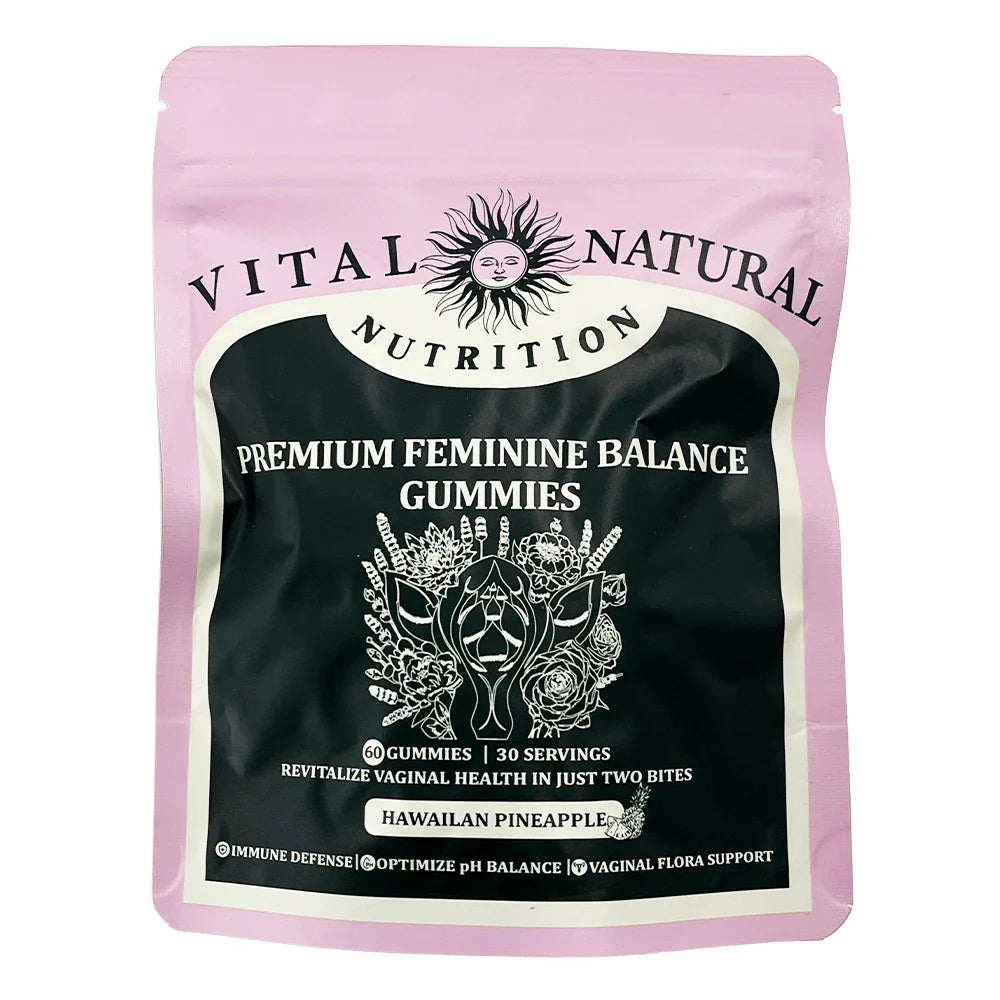 Vital Source Feminine Balance Gummies — Hawaiian Pineapple Flavor Women’s Wellness Supplement