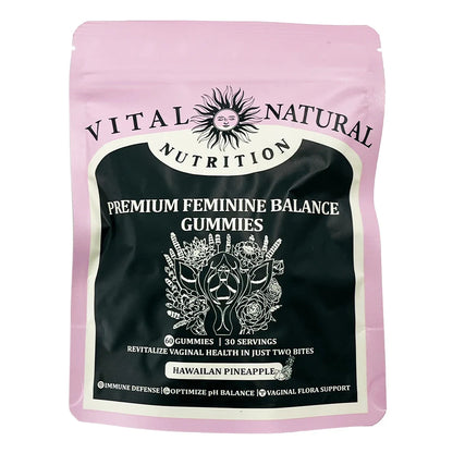 Vital Source Feminine Balance Gummies — Hawaiian Pineapple Flavor Women’s Wellness Supplement