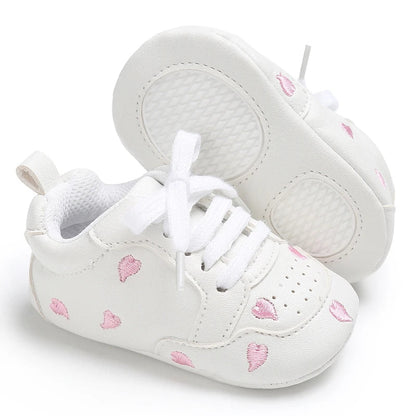 Baby Girl Soft Sole Prewalker Shoes - Cute Infant First Walker Sneakers for 0–18 Months