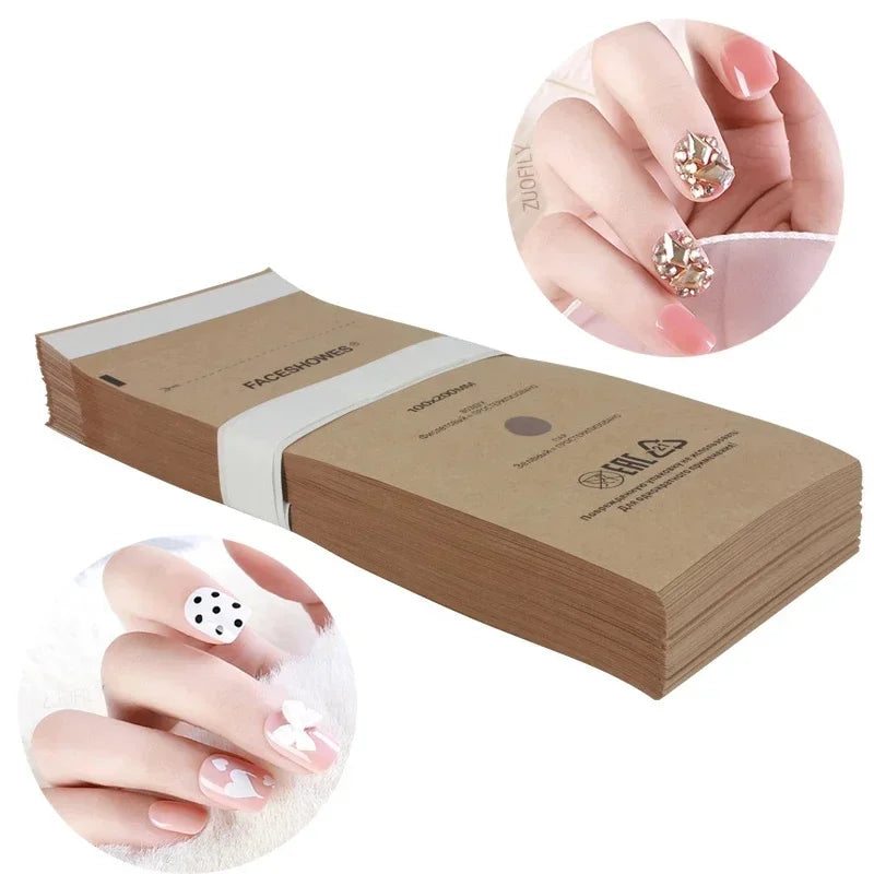 Disposable Sterilization Bag Set for Nail Tools: 50/100Pcs Kraft Bags for Sterilizing Nails Equipment - Essential Disinfection Accessories for Salon Hygiene