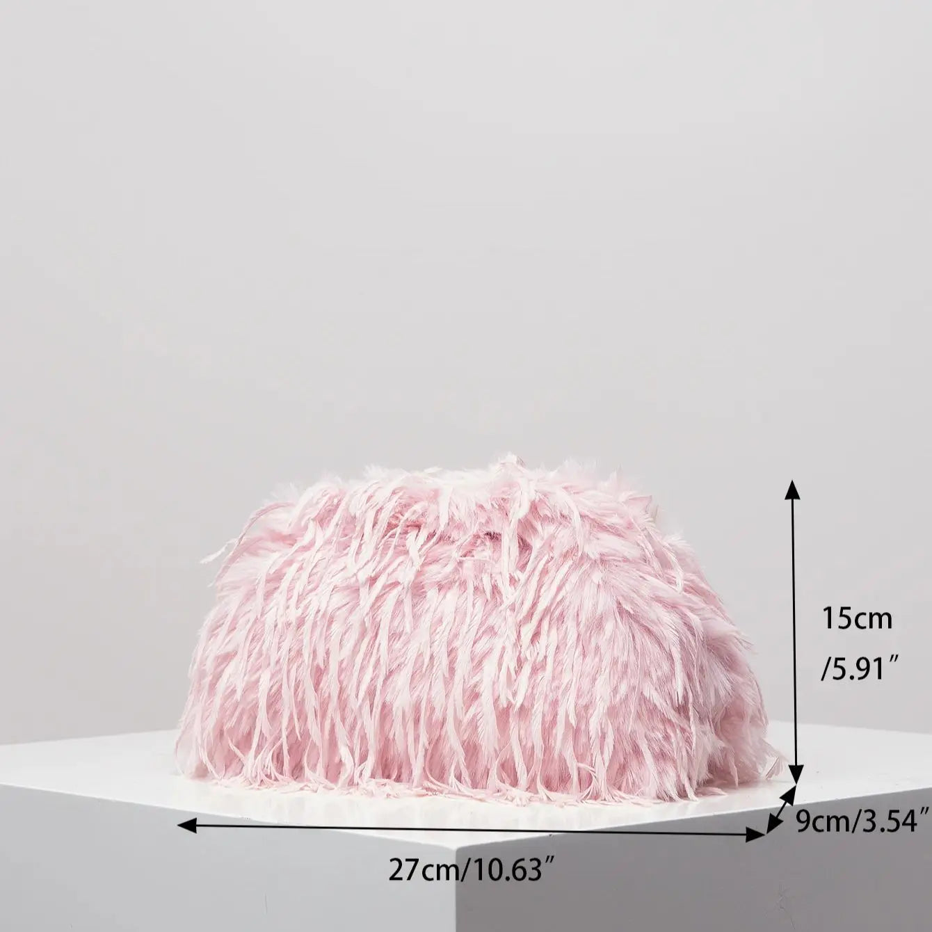 Dopamine Y2K Plush Clutch Bag – Candy-Colored Women's Clip Purse for Dinner or Party Dresses