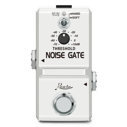 Noise Gate Pedal — Noise Killer Suppressor Effect with 2 Modes for Electric Guitar & Bass, True Bypass