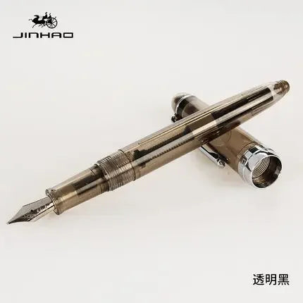 JINHAO 992 Fountain Pen 0.5mm — 12 Color Options, Silver Clip, Student Writing & Office Supplies