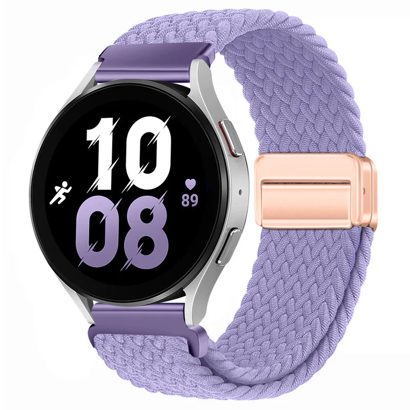 22mm Braided Nylon Watch Band – Loop Sport Strap for OnePlus Watch 3/2, OPPO Watch X/X2/4 Pro & 46mm Smartwatch Bracelet