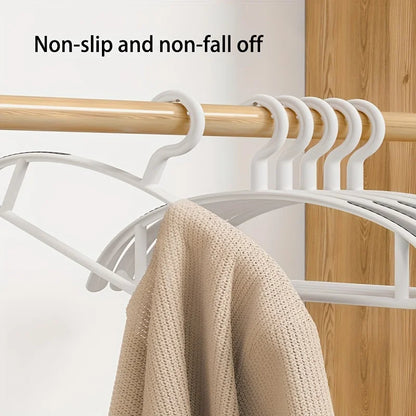 Household Non-Slip Plastic Hanger – Thick Wide Shoulder Clothes Drying Rack for Home & Wholesale Use