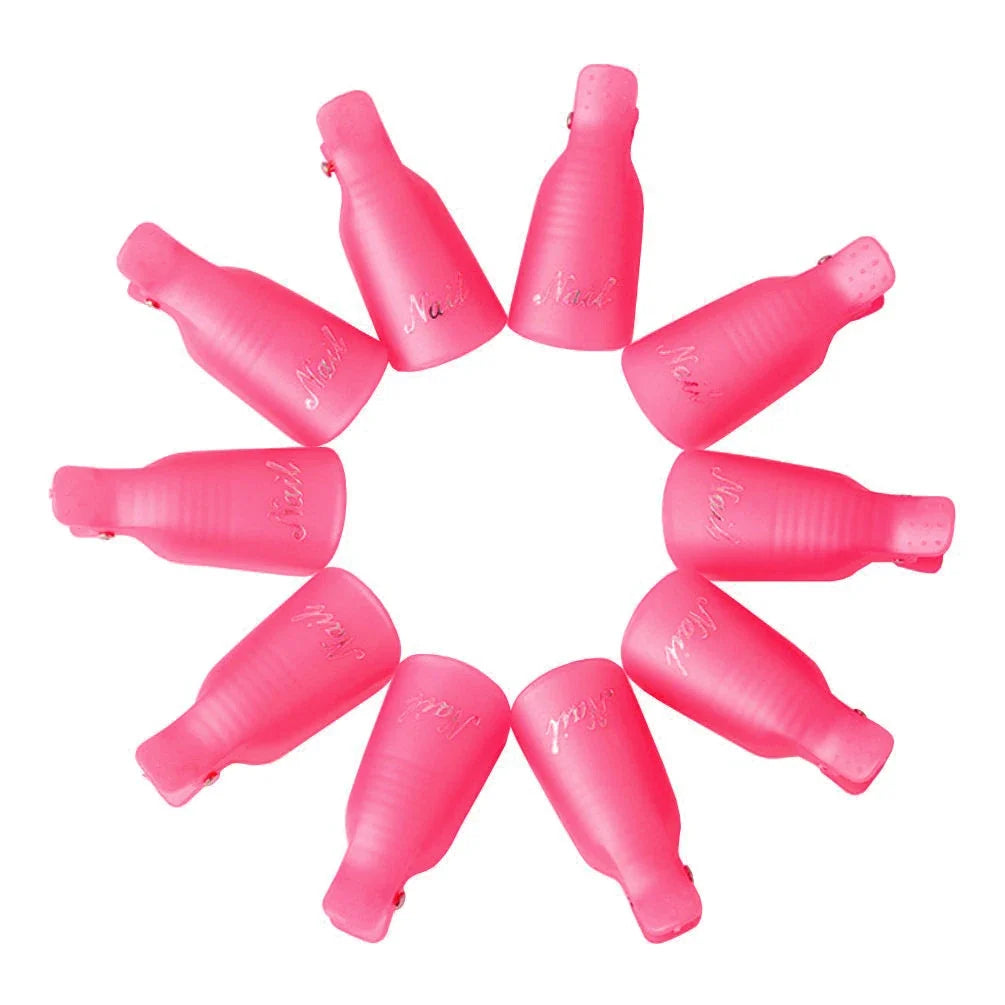 LULAA Nail Soak Off Clips - UV Gel Polish Remover Caps for Fingernail Removal