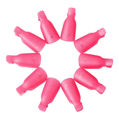 LULAA Nail Soak Off Clips - UV Gel Polish Remover Caps for Fingernail Removal