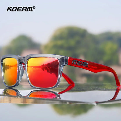KDEAM Polarized Sunglasses for Men & Women – UV Protection for Fishing, Driving & Hiking with Zipper Case