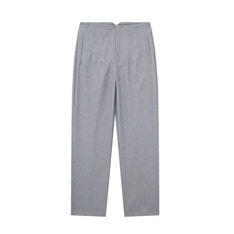 Women High Waist Office Pants - Fashion Formal Pencil Trousers for Workwear Business & Casual Outfits