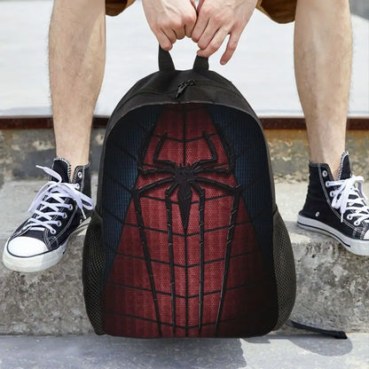 Custom Spider-Man Web Backpack – Water-Resistant School & College Bag for Men and Women