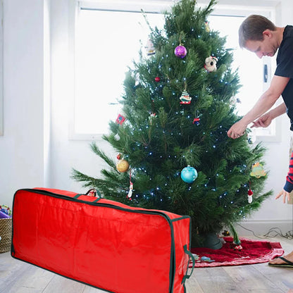 Christmas Gift Wrap Storage Bag - Waterproof Underbed Organizer with Reinforced Handles for Xmas Wrapping Paper