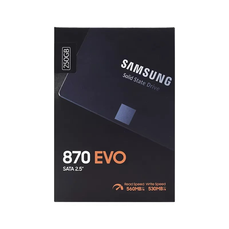 Samsung 870 EVO 2.5" SATA III SSD — 250GB, 500GB, 1TB & 2TB Internal Storage for Laptop & Desktop