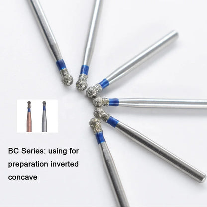 5pcs FG Dia 1.6mm Dental Drills – High-Speed Handpiece Diamond Burs for Teeth Whitening
