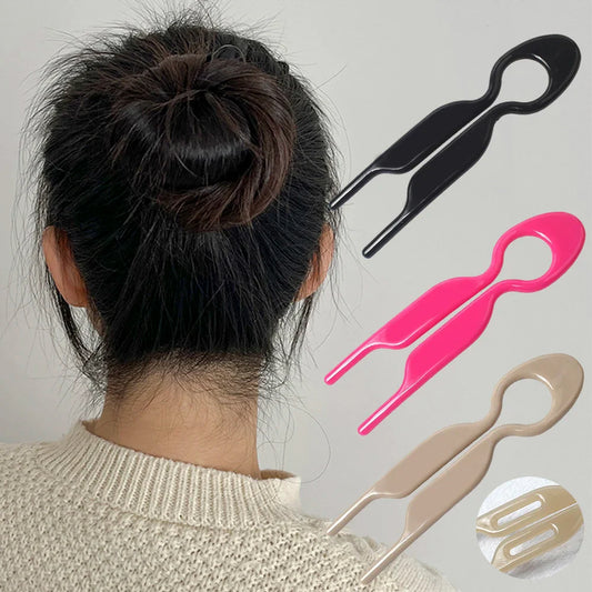 Retro Design U-Shaped Hair Sticks: New Barrettes Clip Hairpins for Women and Girls - Sweet Ponytail Meatball Head Hair Accessories