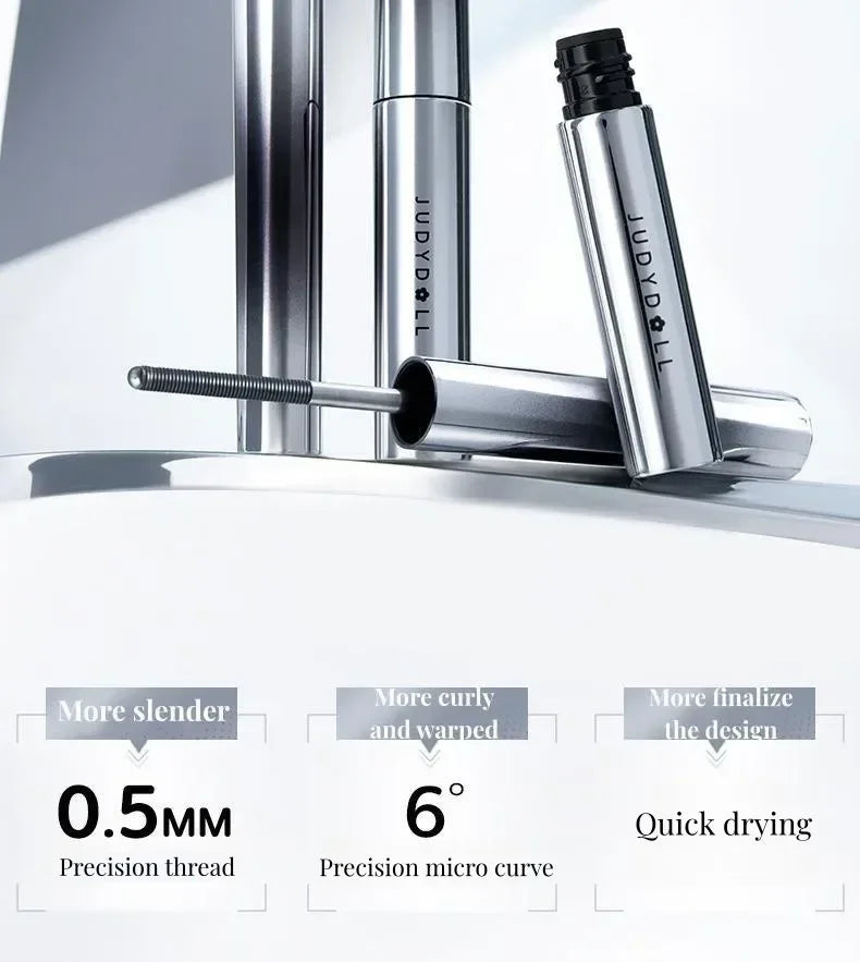 Judydoll Lash Lengthening Waterproof Mascara – Curling, Thick, Non-Smudge, Quick-Dry, Long-Lasting Eye Makeup Cosmetics