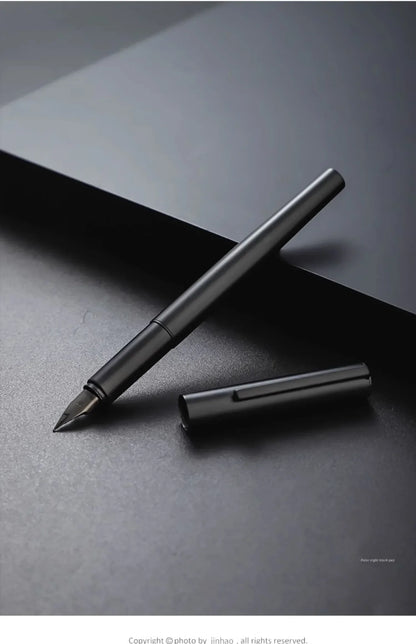 Jinhao 35 Fountain Pen — All-Steel Luxury EF/F Nib for Calligraphy, Writing, Office & School Supplies