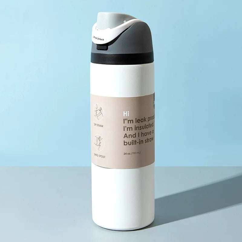 Stainless Steel Fruit Car Cup - Large-Capacity Insulated Portable Sports Water Bottle