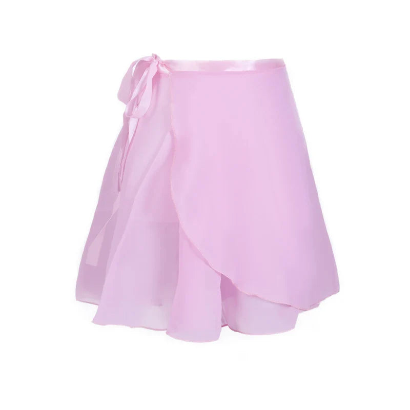 Adult Chiffon Ballet Tutu Wrap Skirt – Women & Girls Dance Gymnastics Training Skirt Lightweight Ballet Faldas Dancewear