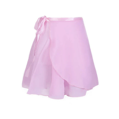 Adult Chiffon Ballet Tutu Wrap Skirt – Women & Girls Dance Gymnastics Training Skirt Lightweight Ballet Faldas Dancewear