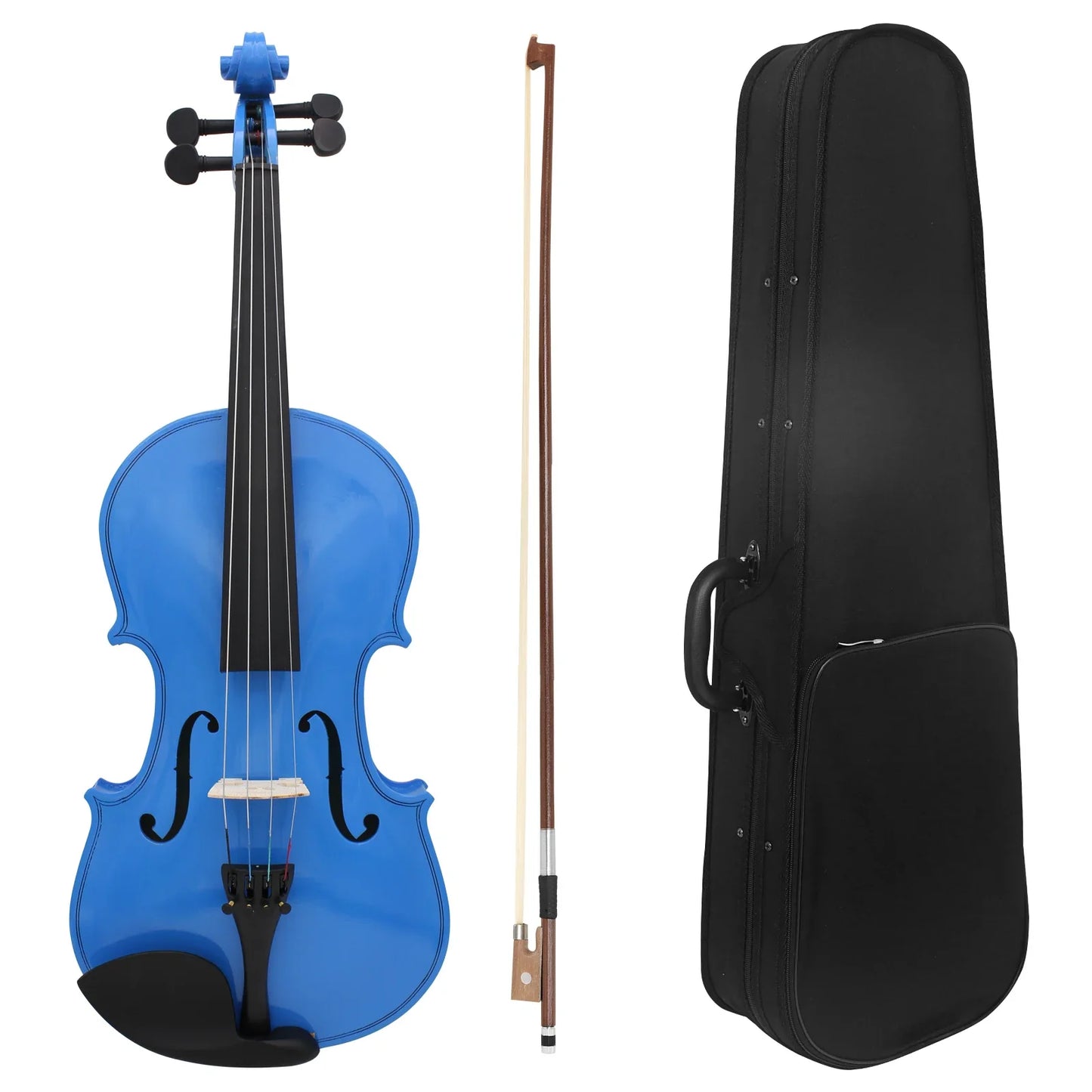 IRIN Acoustic Violin V-10 - Solid Wood Fiddle String Instrument Set with Case, Bow & Accessories for Beginners and Students