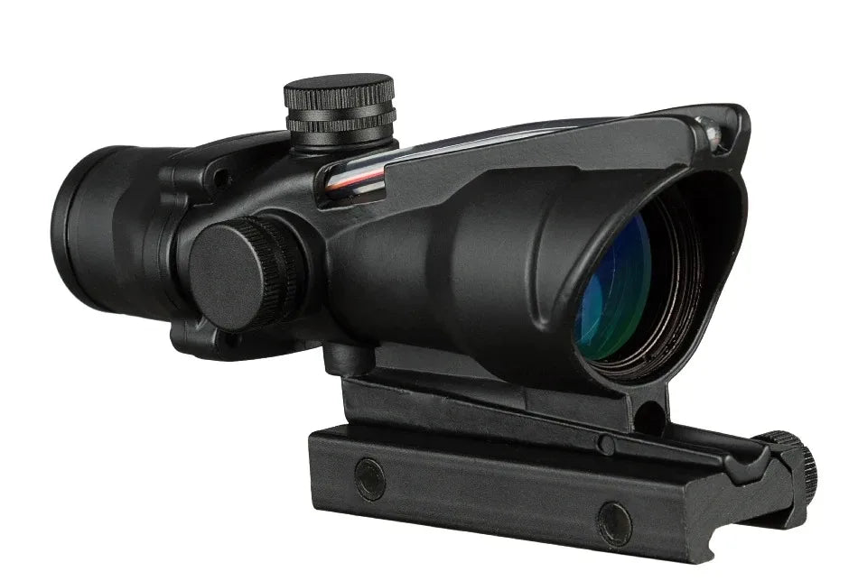 4X32 Hunting Riflescope – Fiber Optic Green & Red Dot Illuminated Reticle Tactical Sight