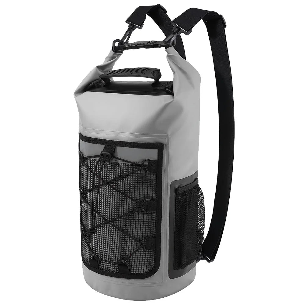 25L Waterproof Dry Bag Backpack - Roll-Top Outdoor Swimming, Kayaking & Camping Bag